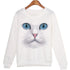 3D Cat Face Sweatshirt