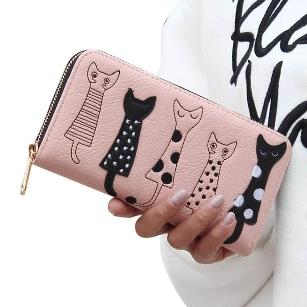 Kitties Leather Wallet