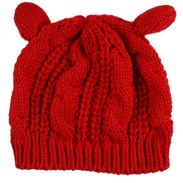 Adorable Cat Ear Knitted Beanies