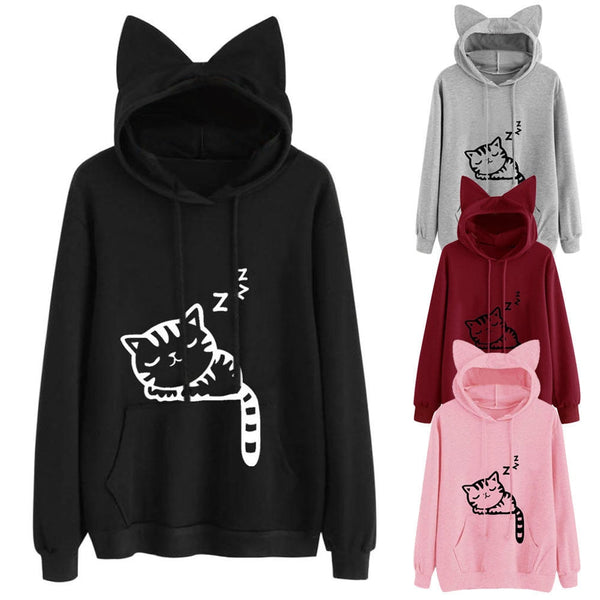 Sleepy Cat Hoodie