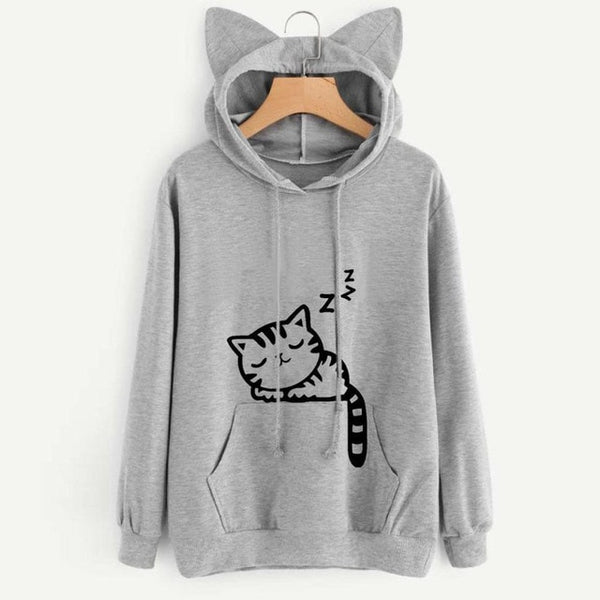 Sleepy Cat Hoodie