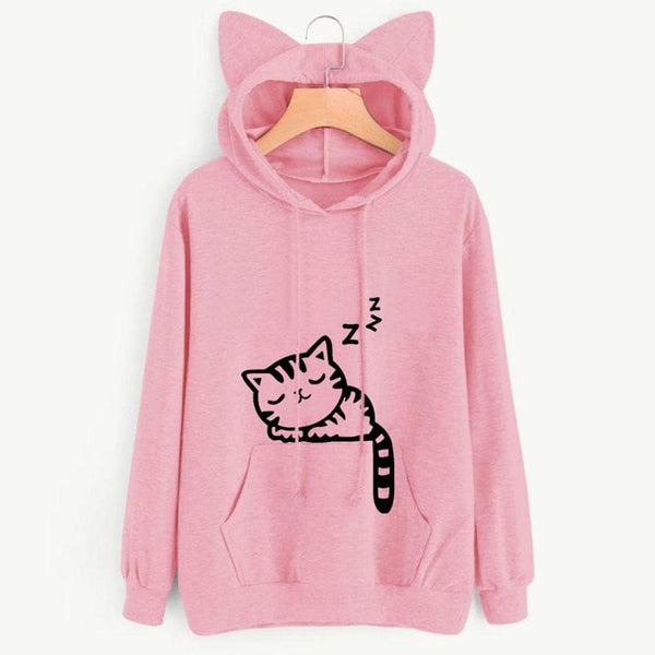 Sleepy Cat Hoodie