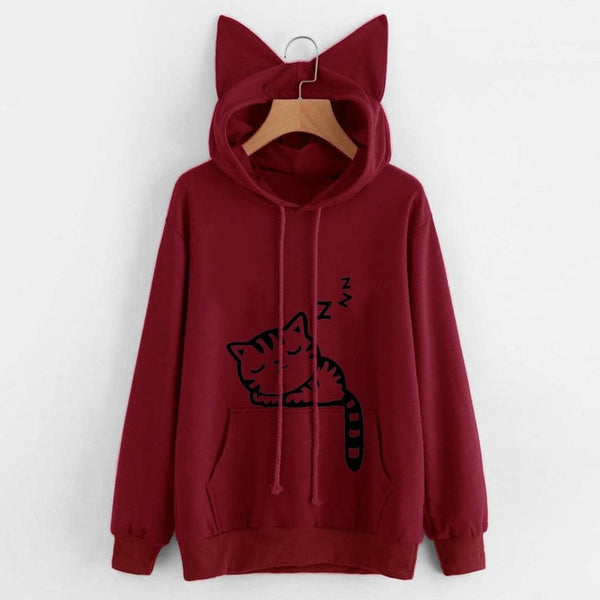 Sleepy Cat Hoodie