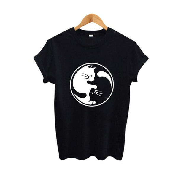 Yin Yang Cat T-shirt