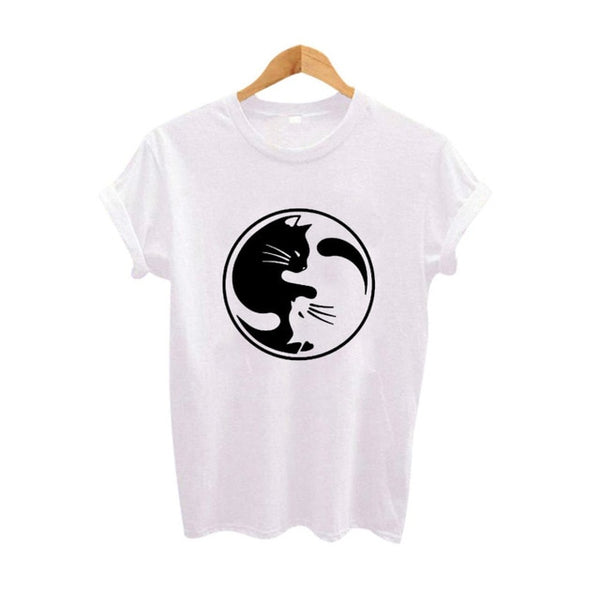 Yin Yang Cat T-shirt