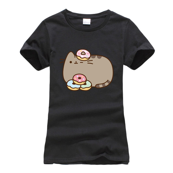 Donut Pusheen printed T-shirt