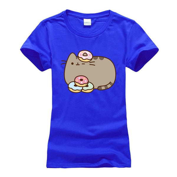 Donut Pusheen printed T-shirt