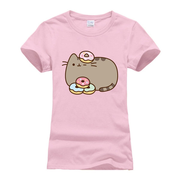 Donut Pusheen printed T-shirt