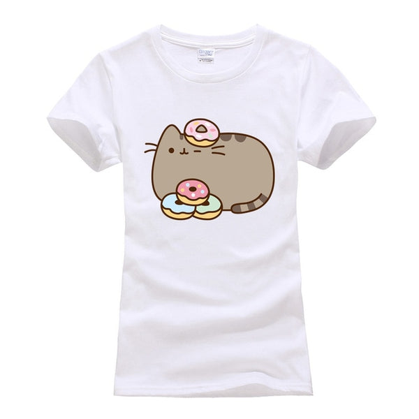 Donut Pusheen printed T-shirt