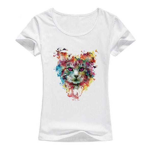 Colorful Cat Tee