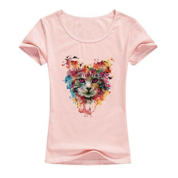 Colorful Cat Tee