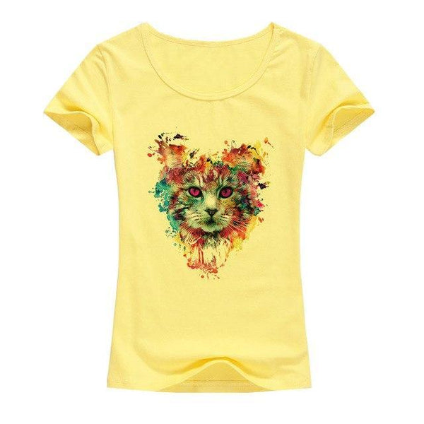 Colorful Cat Tee