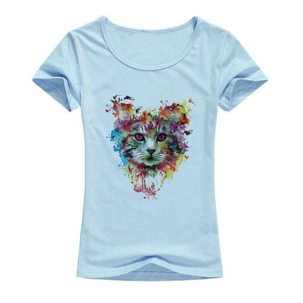 Colorful Cat Tee