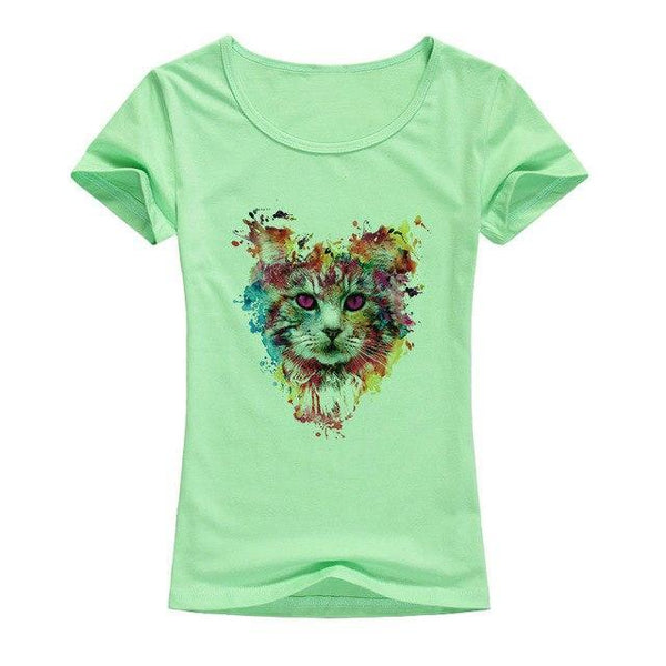 Colorful Cat Tee