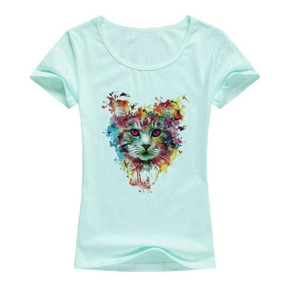 Colorful Cat Tee