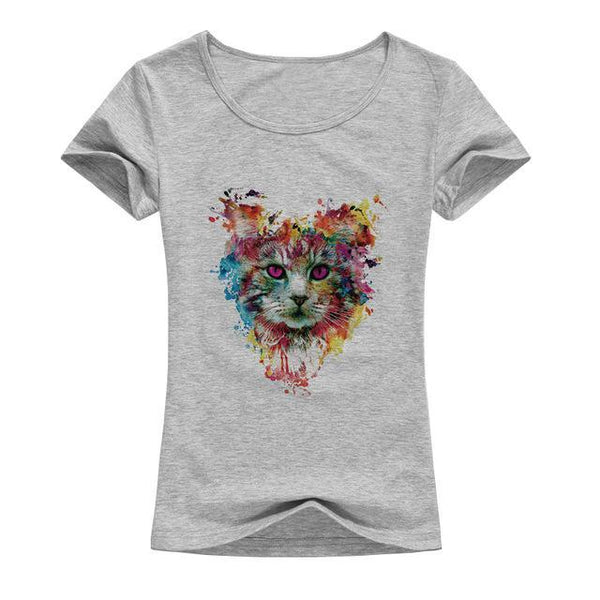 Colorful Cat Tee