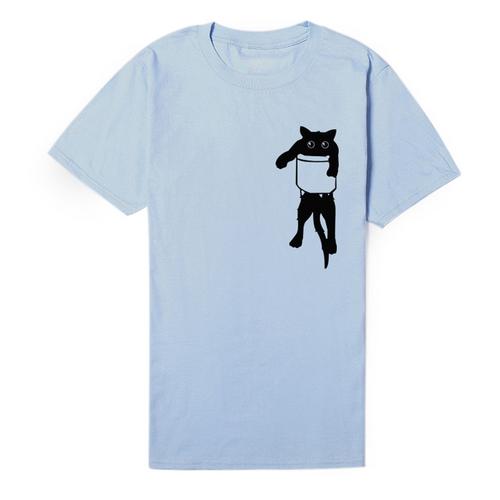 Chest Pocket Cat T-shirt