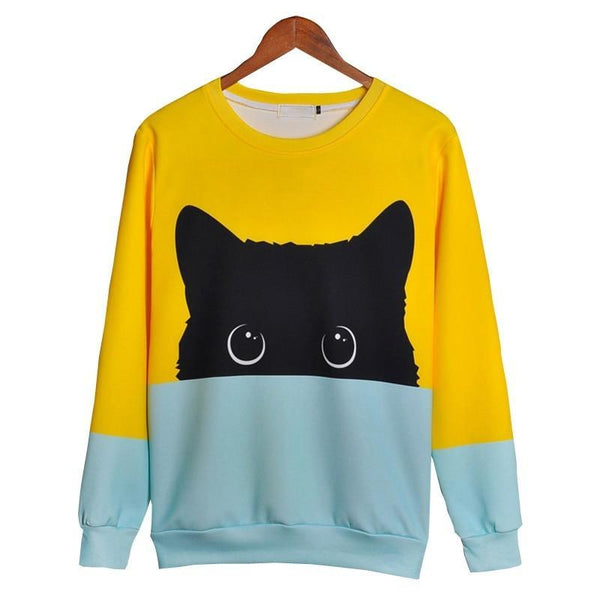 Black Cat Women's Sweatshirt