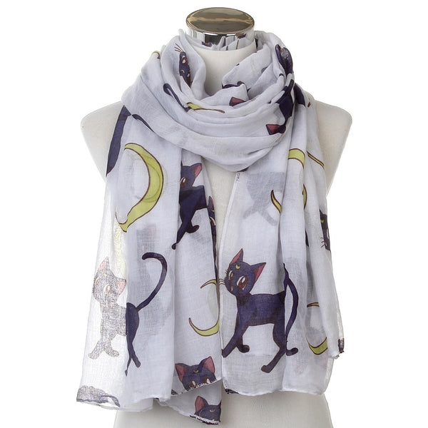 Oversized Moon Cat Scarf