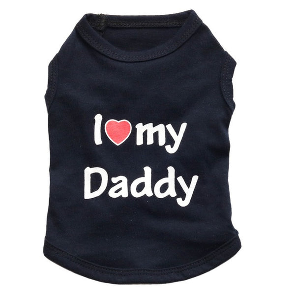 Love Mommy&Daddy Cat Vest