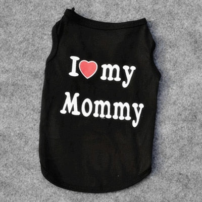 Love Mommy&Daddy Cat Vest